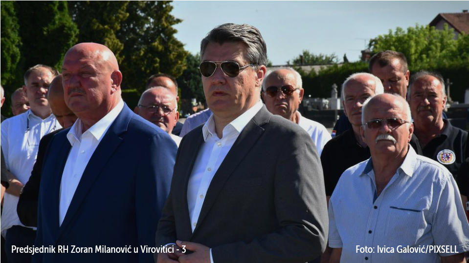 Virovitica: Milanović položio vijenac za poginule branitelje