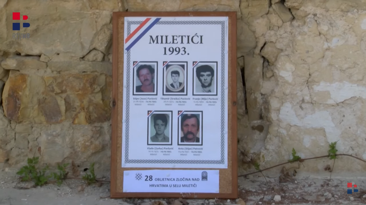 Obilježena 28. godišnjica zločina nad Hrvatima Miletića