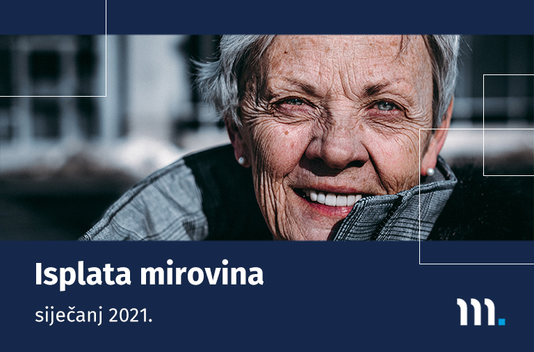 Isplata mirovina za siječanj 2021.
