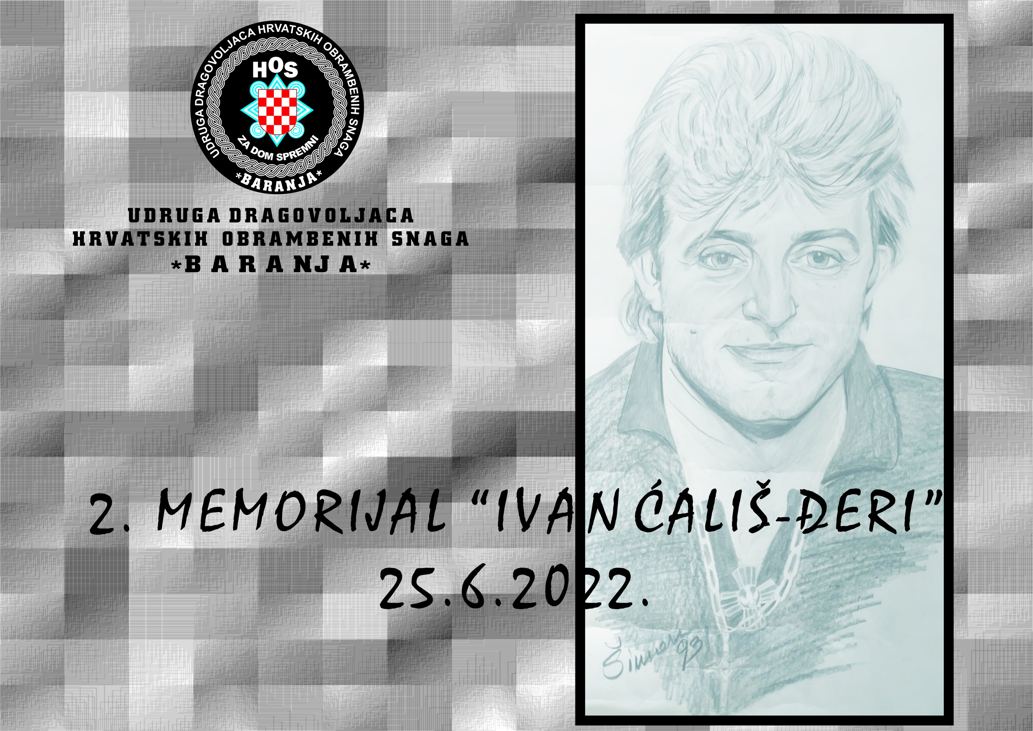 UDHOS BARANJA organizira 2. Memorijal Ivan Ćališ-Đeri