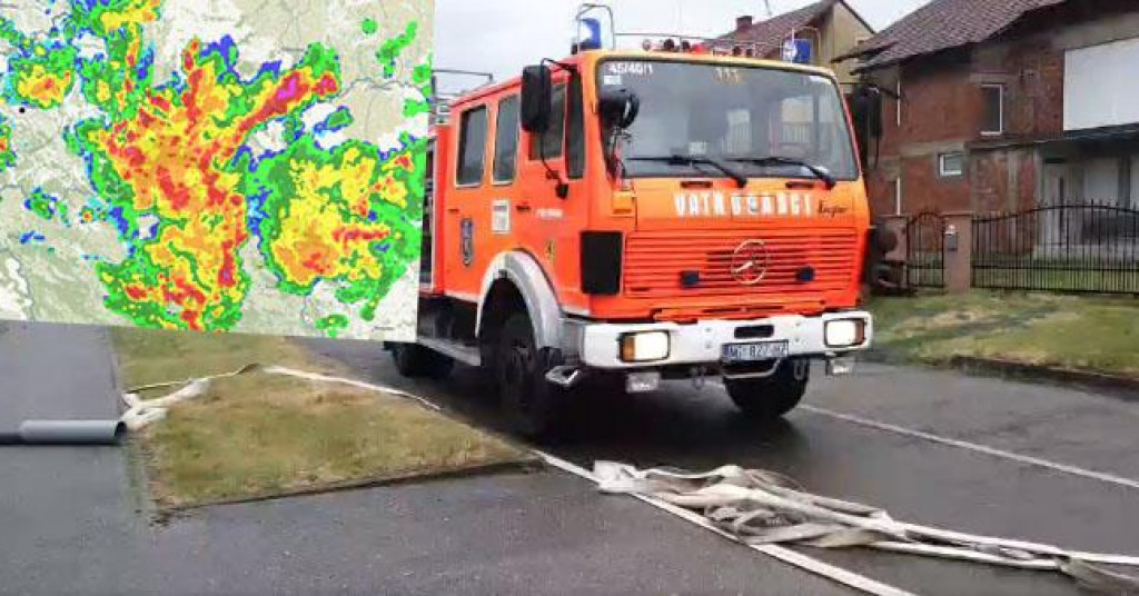 Nevrijeme praćeno obilnom kišom stiglo u Hrvatsku, najviše problema u Novoj Gradiški