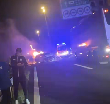Hrabrost nogometaša Uskoka spriječila tragediju na A1: Spasili vozača iz gorućeg automobila na A1