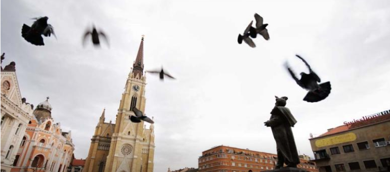 Oskvrnuti katolički grobovi u Novom Sadu