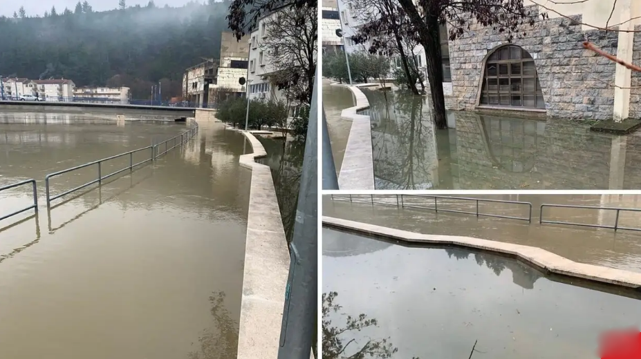 Zrmanja se izlila iz vodotoka, stožer u Obrovcu u pripravnosti za obranu od moguće poplave