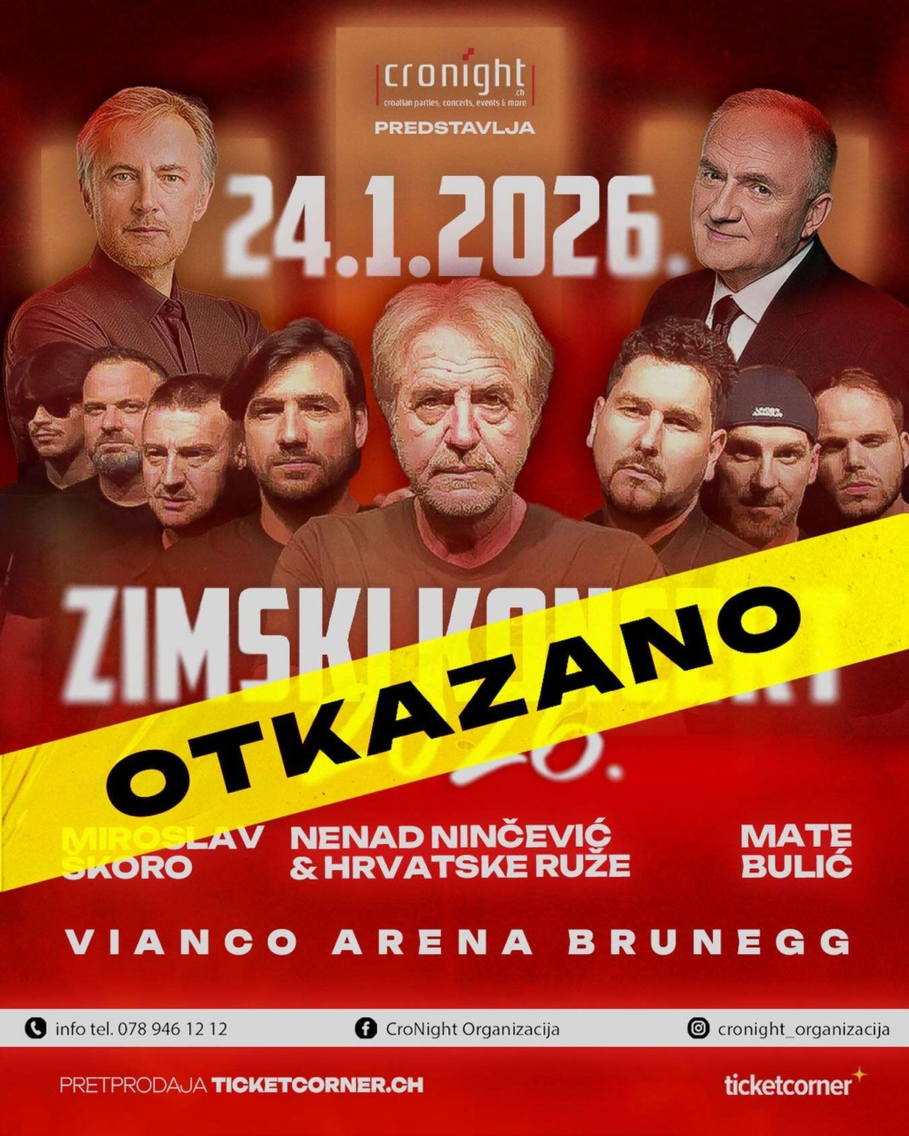 Švicarska zabranila nastup hrvatskih glazbenika