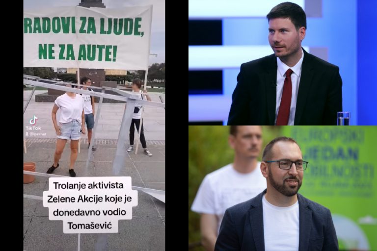 Pernar izludio članove Zelene akcije: Došao im na performans pa ih rešetao pitanjima o njihovom bivšem šefu Tomaševiću