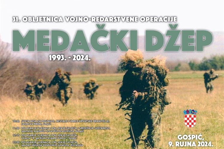 Obilježavanje 31. obljetnice operacije Medački džep: Sjećanje na hrabrost i žrtvu hrvatskih branitelja