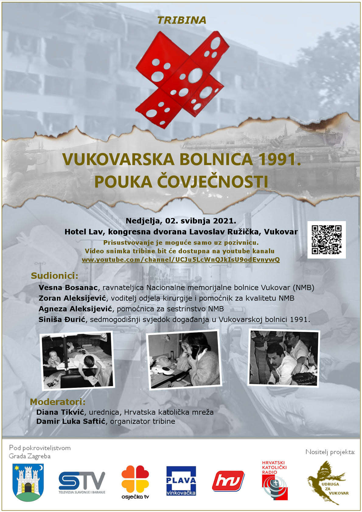 Tribina: Vukovarska bolnica 1991. - pouka čovječnosti