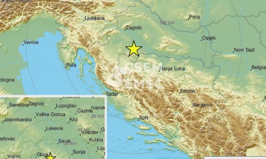 Prilično jak potres od 3.8 po Richteru blizu Petrinje