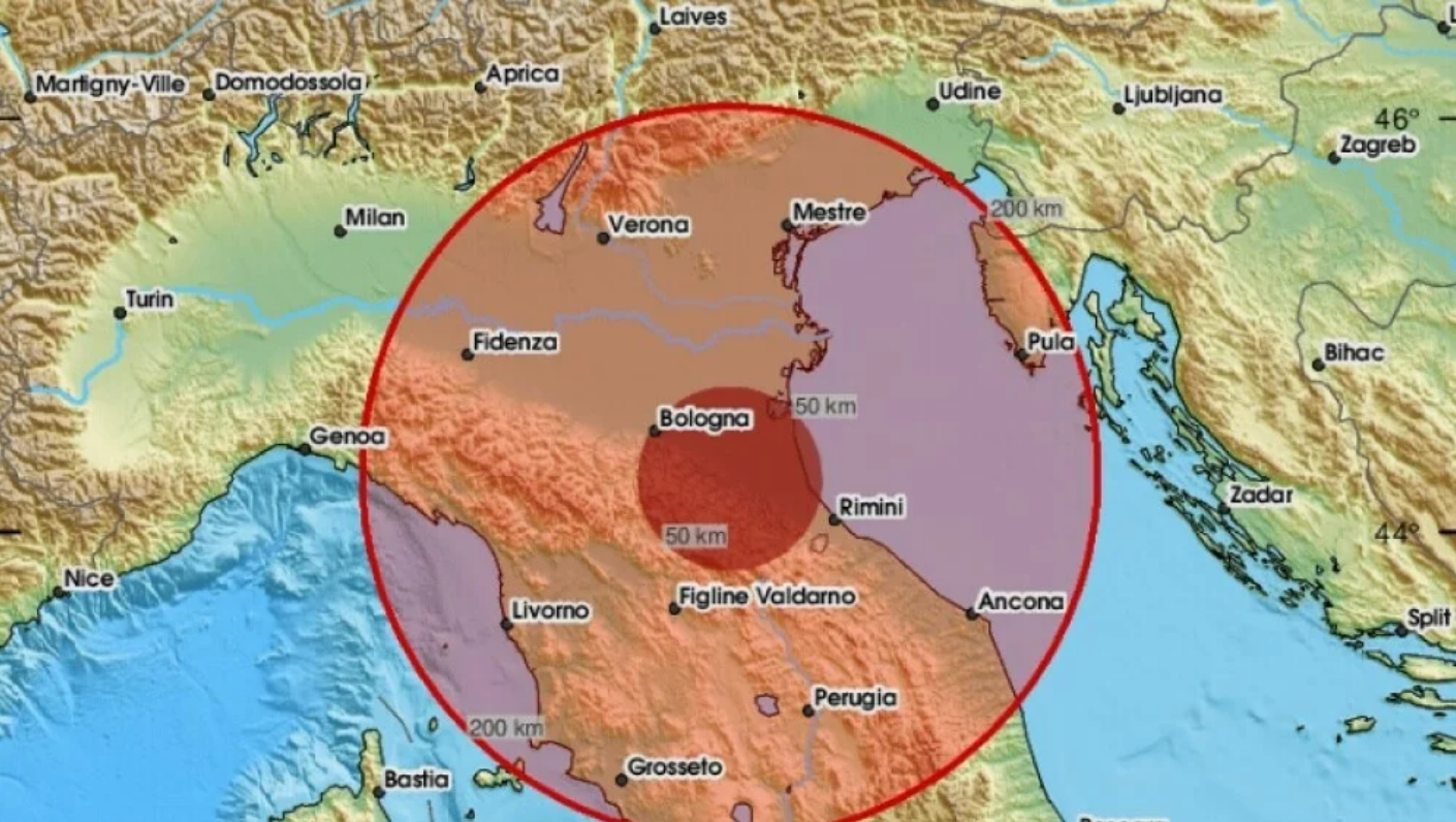 Sjevernu Italiju pogodio potres jačine 4,8 po Richteru