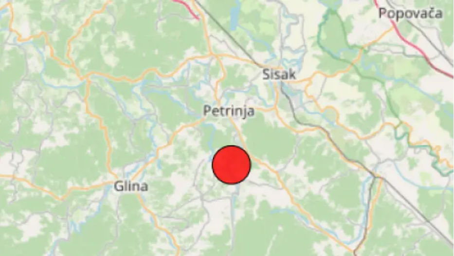 Potres jačine 3,2 po Richteru je zatresao Banovinu kroz noć