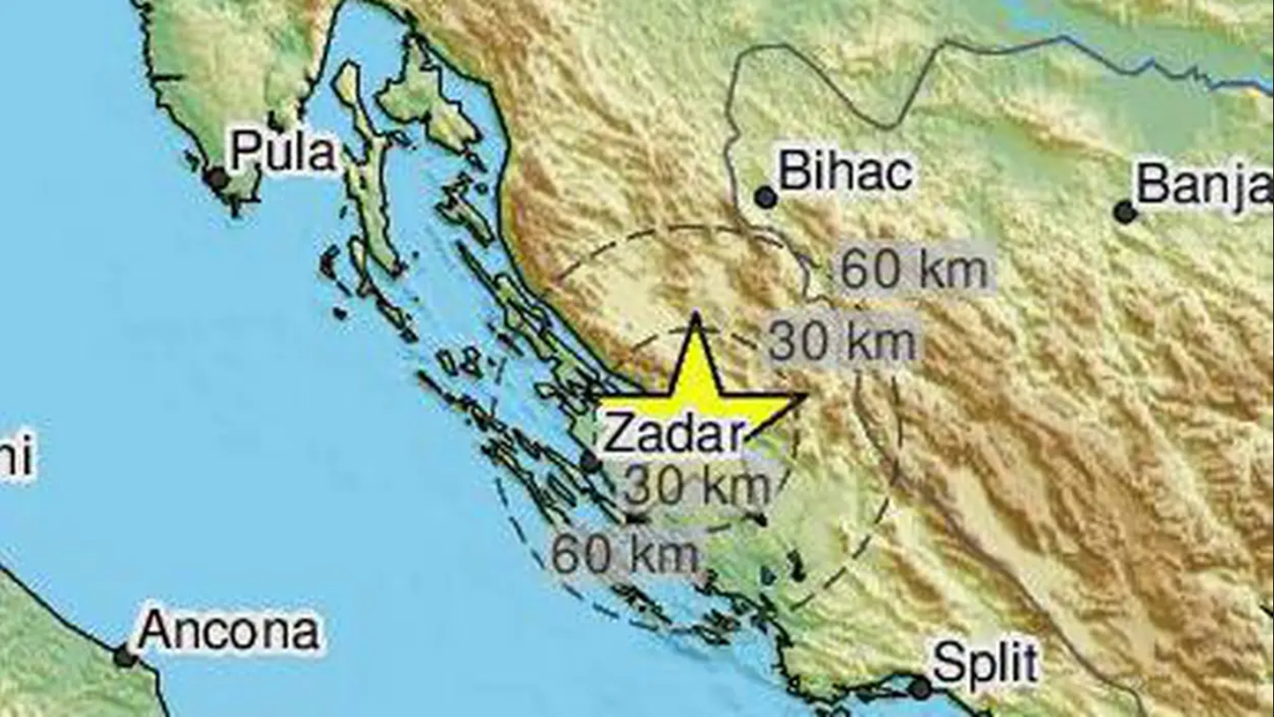 Potres jačine 2,6 zatresao je Zadar i okolicu: 'Cijela kuća se tresla. Prvo tutnjava pa udar'