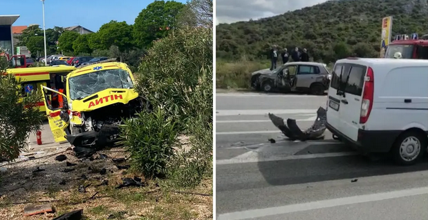 Četvero ozlijeđenih u sudaru Hitne pomoći i auta u Šibeniku