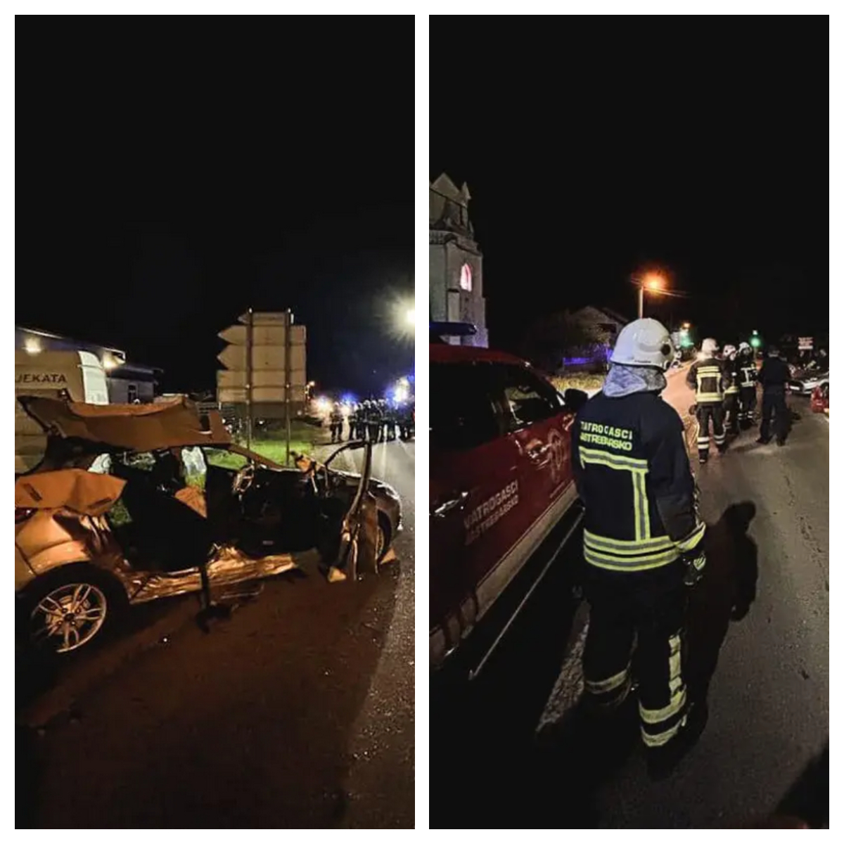 Pijan se zabio u drugi auto: 18 vatrogasaca spašavalo putnike, morali isključiti električni auto