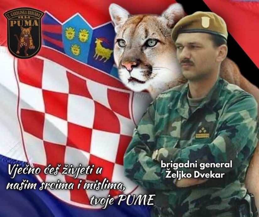 Preminuo je general Željko Dvekar, ratni zapovjednik 7. gardijske brigade Pume