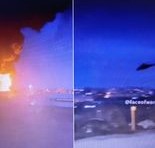 PROCURILE SNIMKE / Pogledajte raketni napad ukrajinskih helikoptera na Rusiju: Raznijeli su skladište goriva u blizini granice