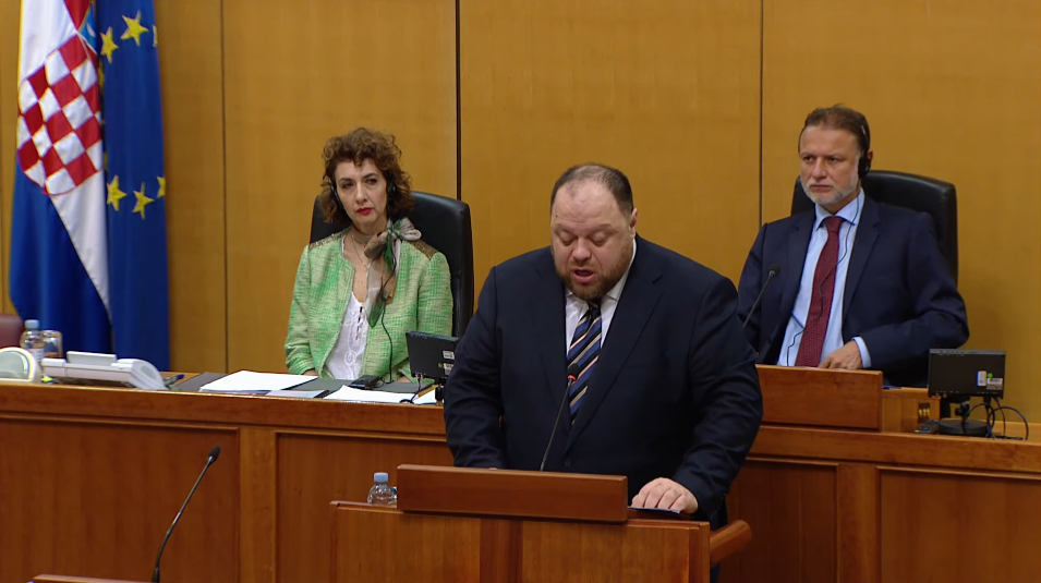 Stefančuk u Saboru: Isto zvone zvona Vukovara i Mariupolja, Buče i Gospića
