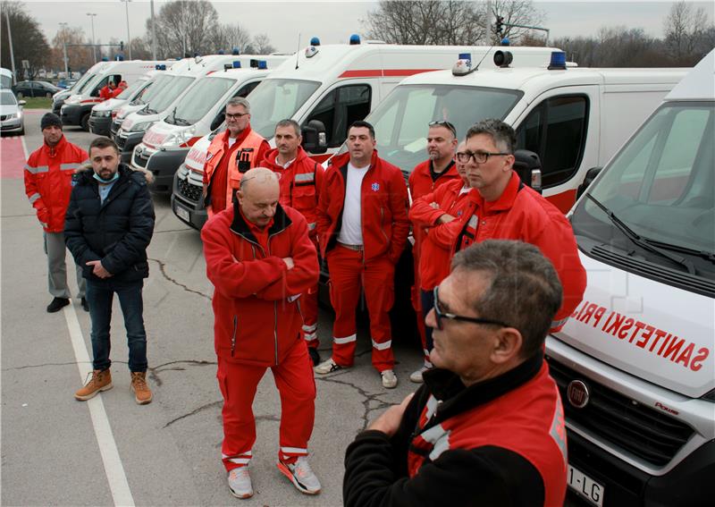 OD SUTRA ŠTRAJK VOZAČA SANITETA Beroš: Nema tolerancije za uskraćivanje zdravstvene skrbi