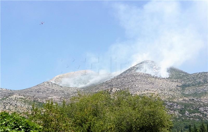 Kiša pomogla vatrogascima u Dubrovačkom primorju, požar lokaliziran