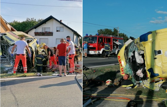 U TEŠKOJ PROMETNOJ NESREĆI POGINULE MEDICINSKA SESTRA I PACIJENTICA: Sudarili se vozilo hitne pomoći i automobil!