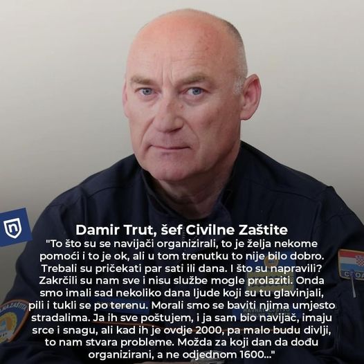 Odgovor jednog navijača Damiru Trutu