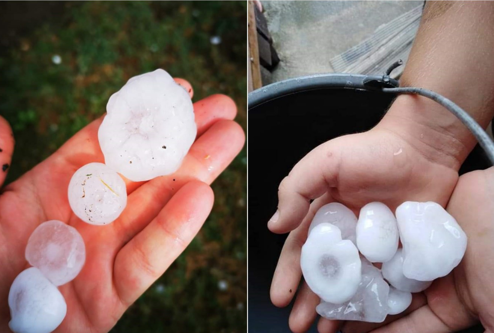 (FOTO/VIDEO) NAD HRVATSKOM SE NADVIJA OLUJA! Počelo u Virovitičko-podravskoj: Pada tuča veličine šake! ‘Svi u kuće odmah’