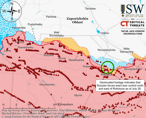 Ukrajinske snage pokreću snažnu ofenzivu u regiji Zaporožje, ruski položaji pod topničkim i zračnim napadima