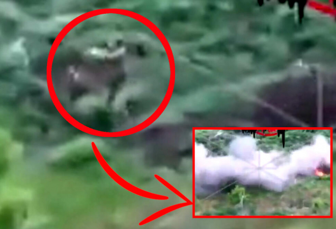 Pogledajte kako ruski vojnik ruksakom obara dron: Ovo još nije viđeno, nevjerojatna snimka
