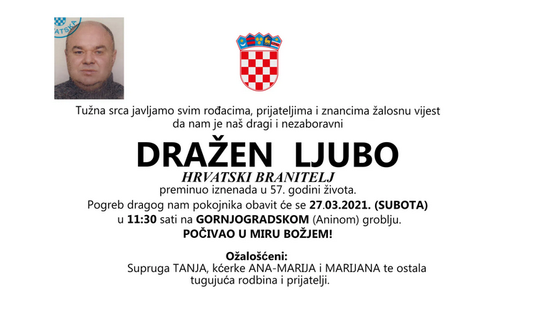 Dražen Ljubo - Hrvatski branitelj 1964. - 2021.