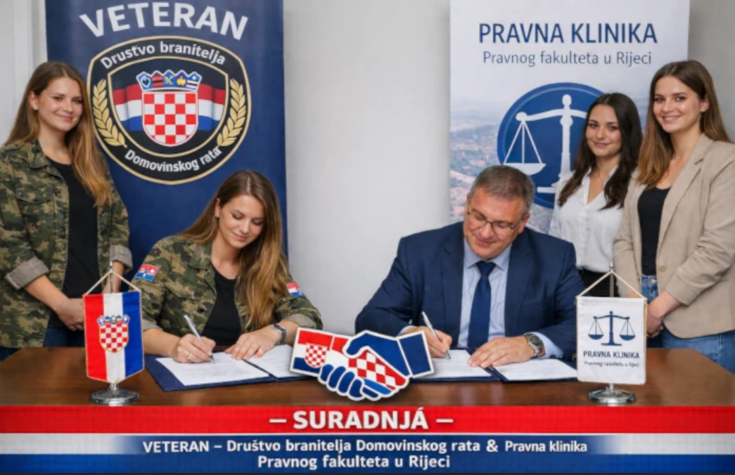VETERAN i Pravna klinika Pravnog fakulteta u Rijeci uspostavili suradnju za besplatnu pravnu pomoć braniteljima