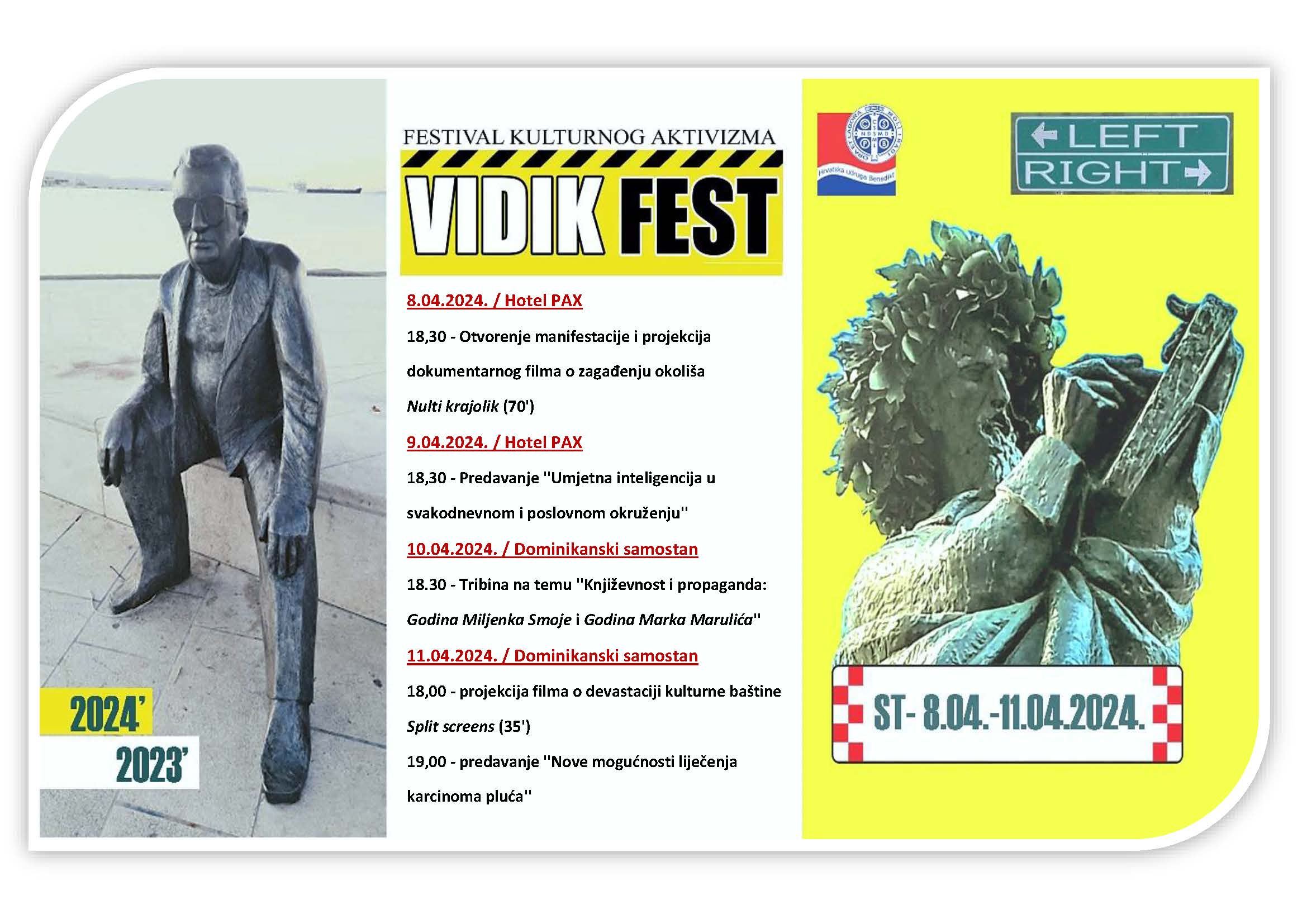 U Splitu počinje festival kulturnog aktivizma VIDIK fest (8.04.-11.04.2024.)