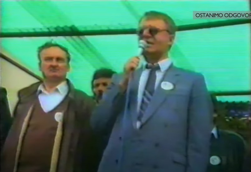 Srpski miting u Jagodnjaku 21. travnja 1991. godine