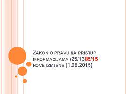ZAKON ŠUTNJE, CENZURA, PRAVO PRISTUPA NA INFORMACIJE