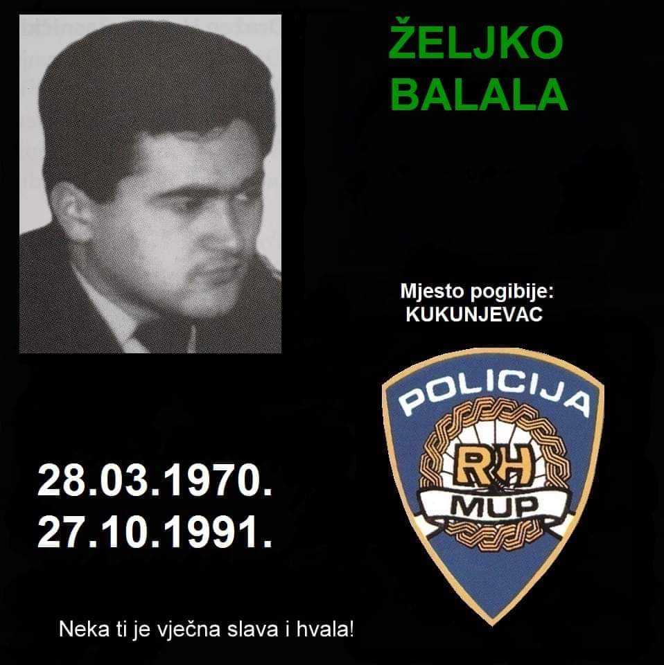 "HTIO JE ŽIVJETI, ALI MU NISI DALI": ŽELJKO BALALA, dragovoljac Domovinskog rata ( 28.3.1970. - 27.10.1991.) - TUŽNO SJEĆANJE