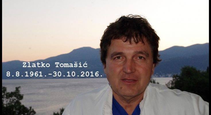 U spomen - Dr.  Zlatko Tomašić, dragovoljac Domovinskog rat, ( 8. kolovoza 1961 - 30- listopada 2016.)