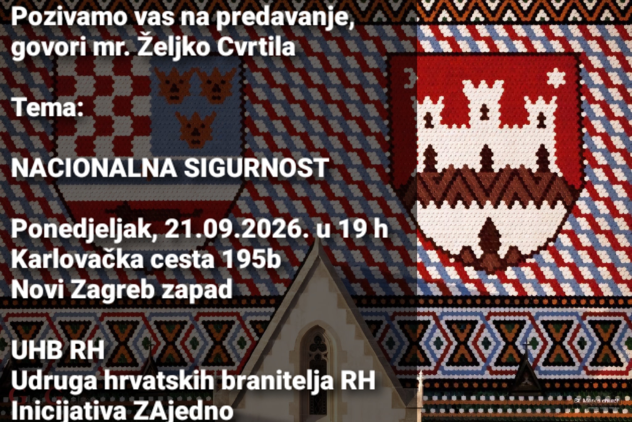 ŽELJKO CVRTILA O NACIONALNOJ SIGURNOSTI: U Zagrebu predavanje o izazovima koji sve više određuju sigurnost Hrvatske