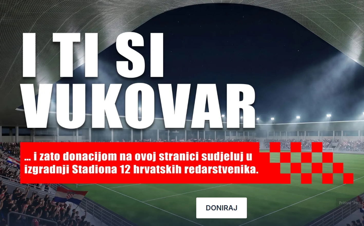 „I ti si Vukovar“: Stadion 12 hrvatskih redarstvenika bit će živi spomenik hrvatskoj žrtvi i novi dom vukovarskog nogometa