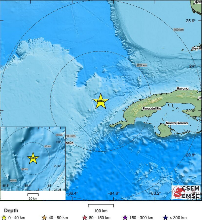 Snažan potres magnitude 6,1 pogodio područje uz obalu Kube, podrhtavanje osjetili i stanovnici Floride i Meksika