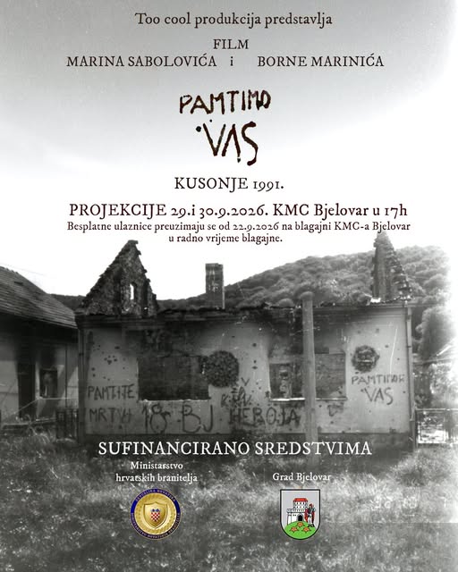 FILM „PAMTIMO VAS – KUSONJE 1991.“ STIŽE U BJELOVAR