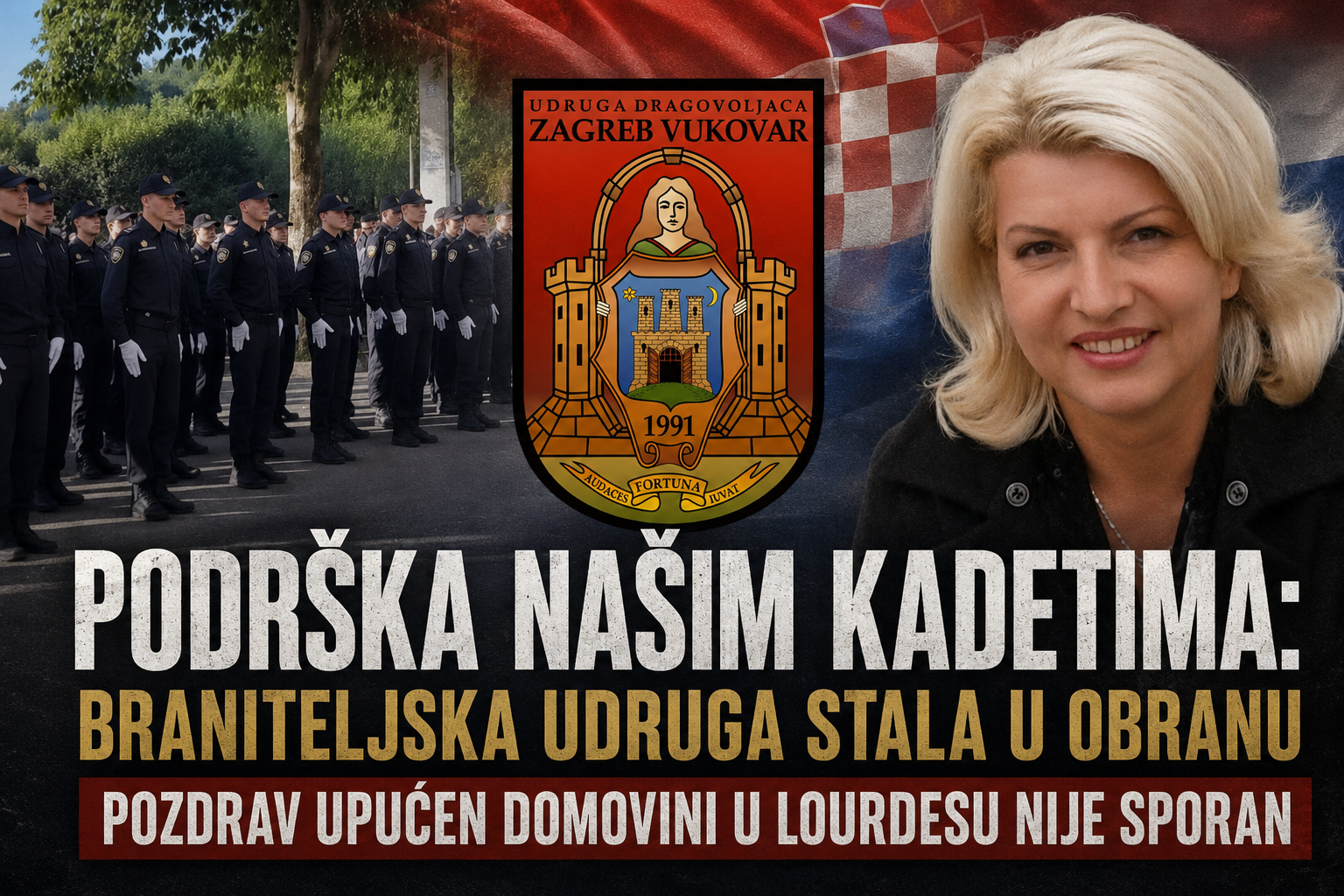 PUNA PODRŠKA POLICIJI IZ LOURDESA: “Domovini vjerni nije nikakav problem”