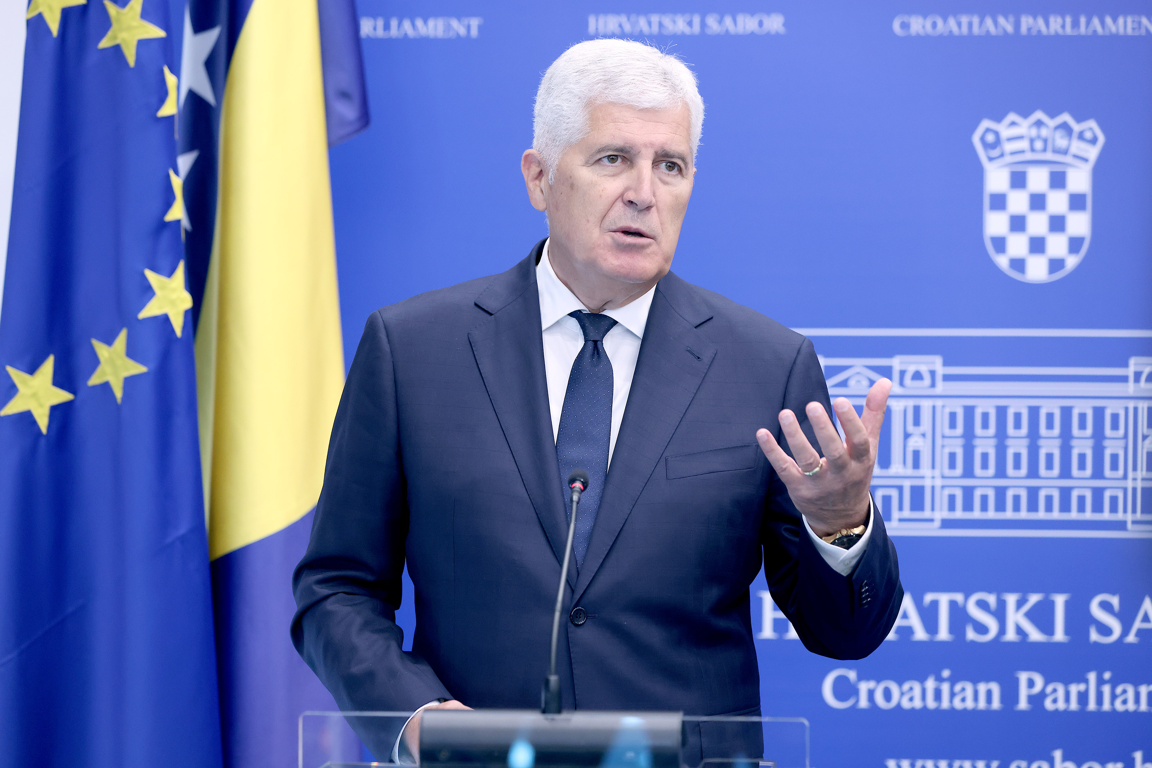 Čović u Zagrebu: Saborska rezolucija o Hrvatima u BiH u duhu je Daytona