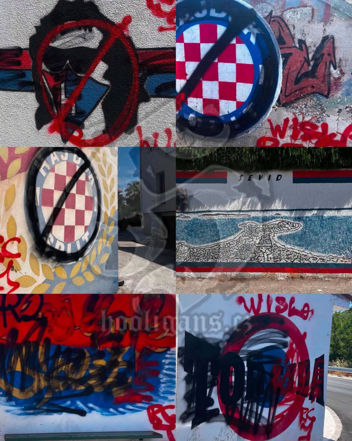 Poljski navijači navodno uništavali Torcidine grafite u Dalmaciji