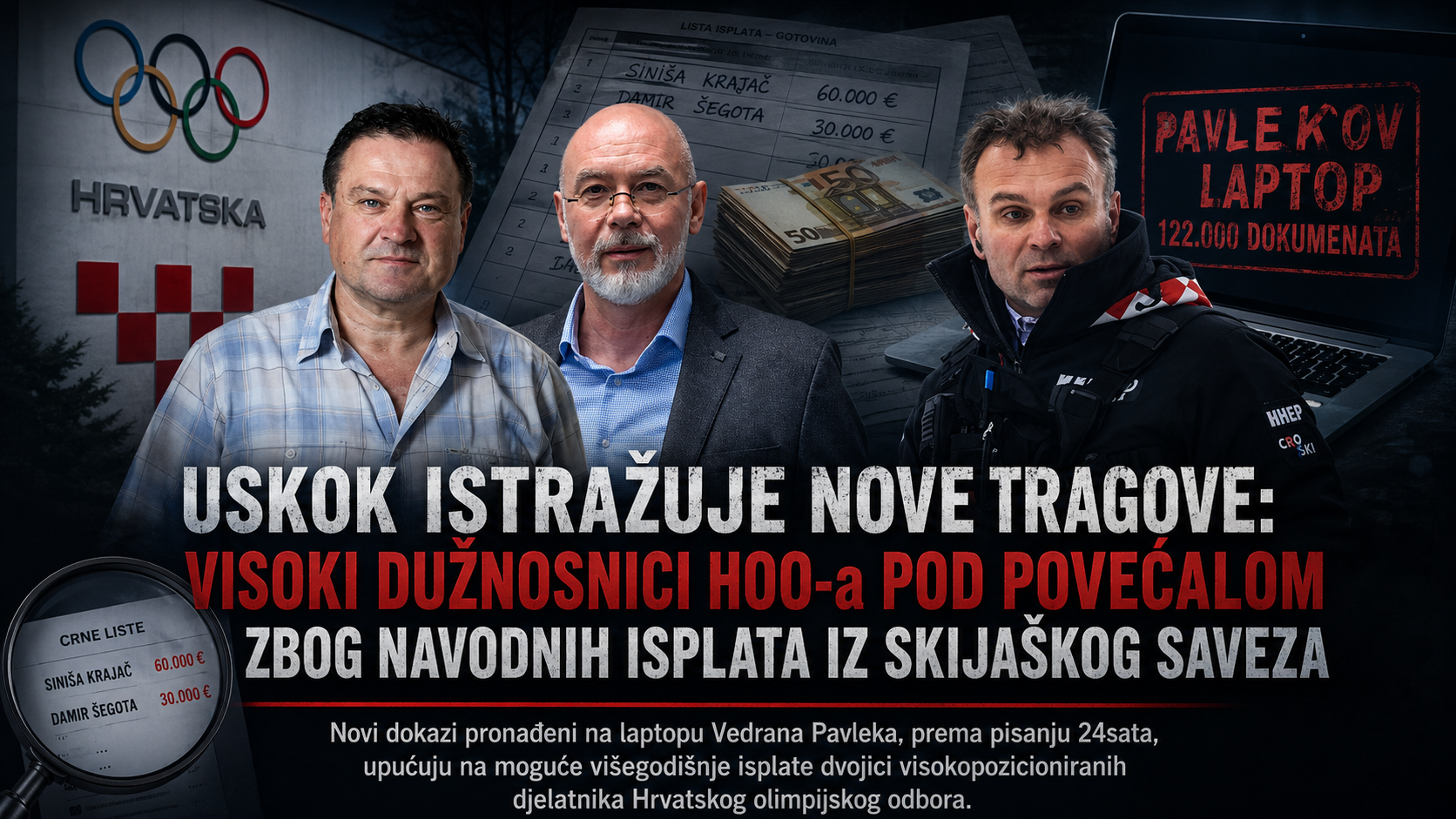 USKOK istražuje nove tragove: Visoki dužnosnici HOO-a pod povećalom zbog navodnih isplata iz Skijaškog saveza