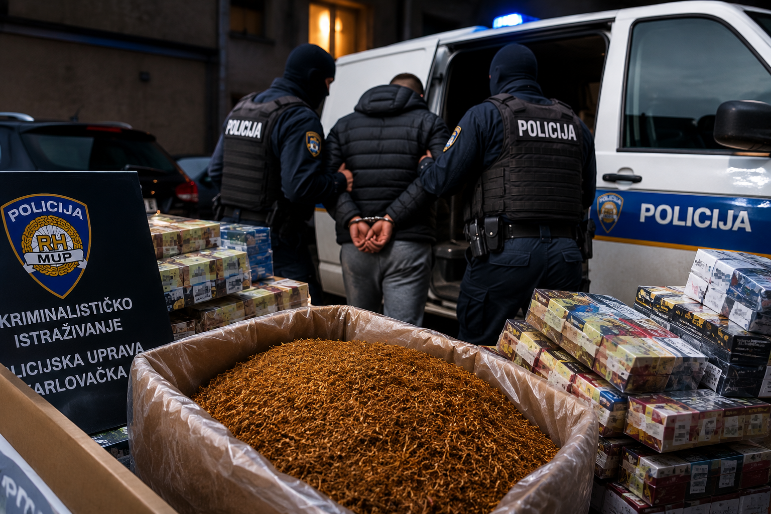 USKOK i policija proveli akciju zbog sumnje na organiziranu ilegalnu trgovinu duhanom