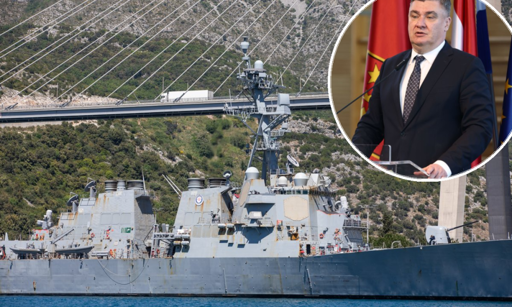 Američki razarač koji je presreo iranski projektil uplovio u Dubrovnik. Oglasio se Milanović