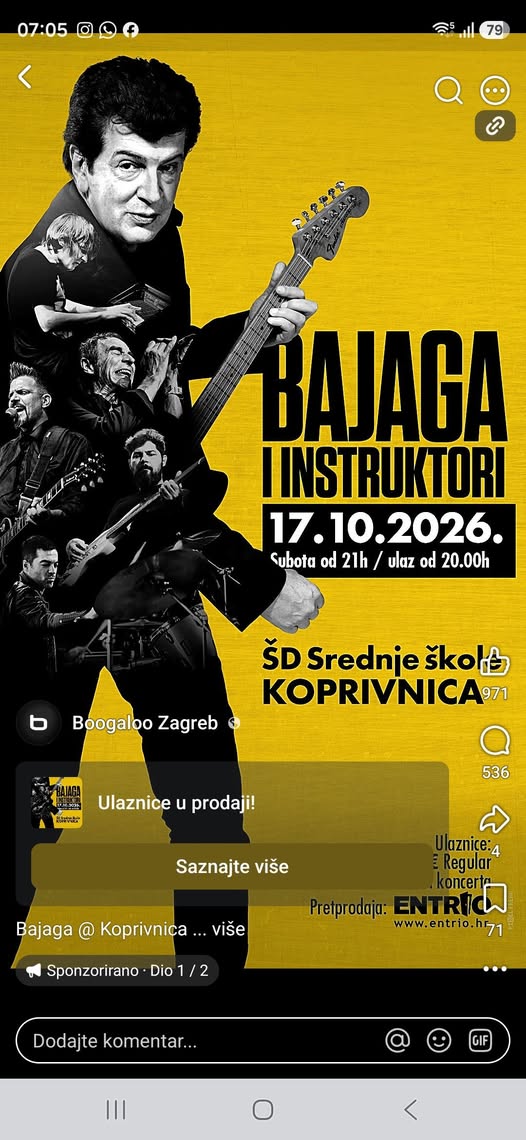 BAJAGA NASTUPAO U RATNOM KNINU I BANJOJ LUCI, A SADA DOLAZI U ŠKOLSKU DVORANU
