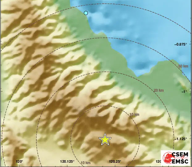 Snažan potres magnitude 6,7 pogodio indonezijski otok Sulawesi