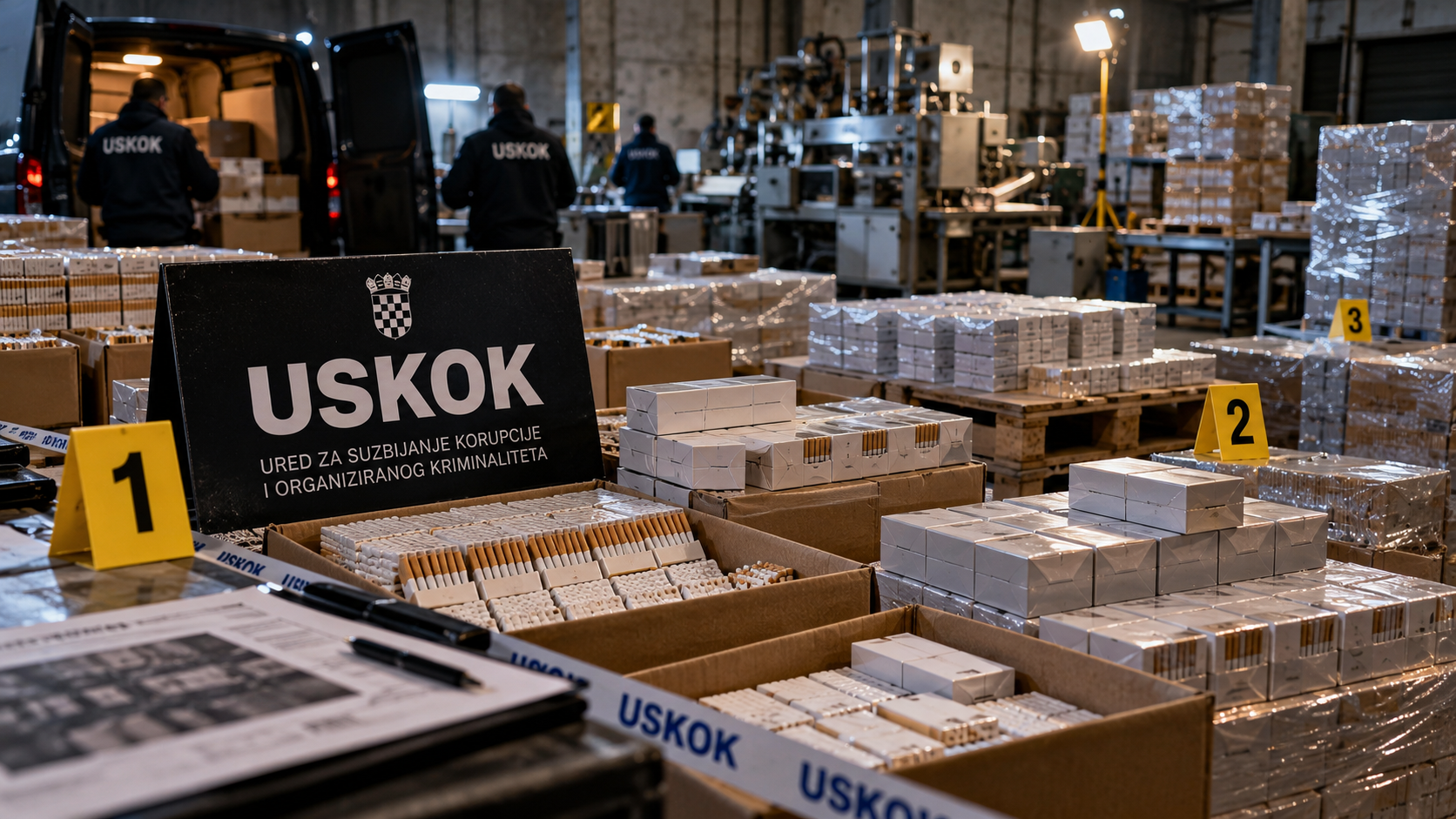 Bivši restoran pretvoren u pogon za ilegalne cigarete: USKOK istražuje petoricu Slovenaca i Ukrajinaca