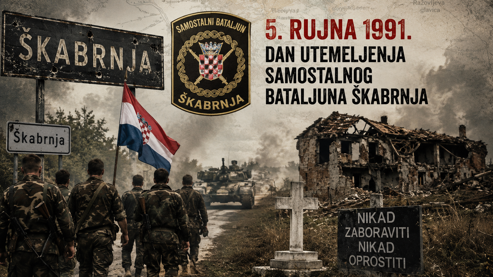 UHBDR91. traži da se 5. rujna uvrsti u kalendar obljetnica, jer je tada počela agresija na Škabrnju
