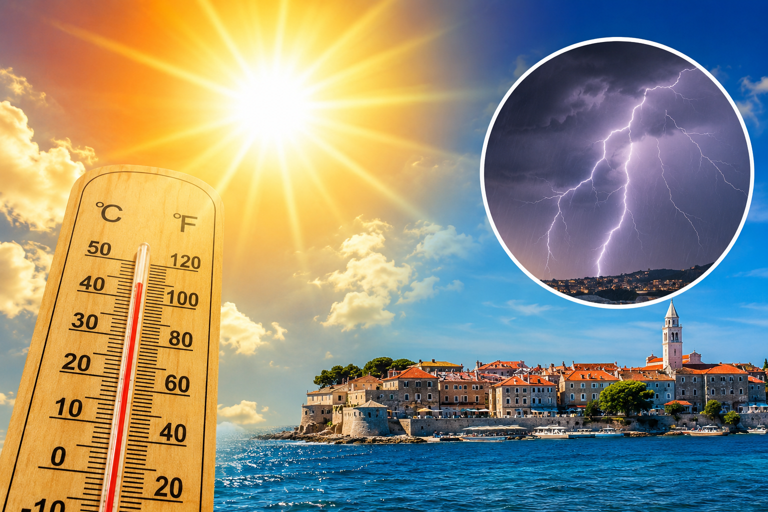 Nedjelja donosi sunce i visoke temperature, no ponegdje su mogući pljuskovi i grmljavina